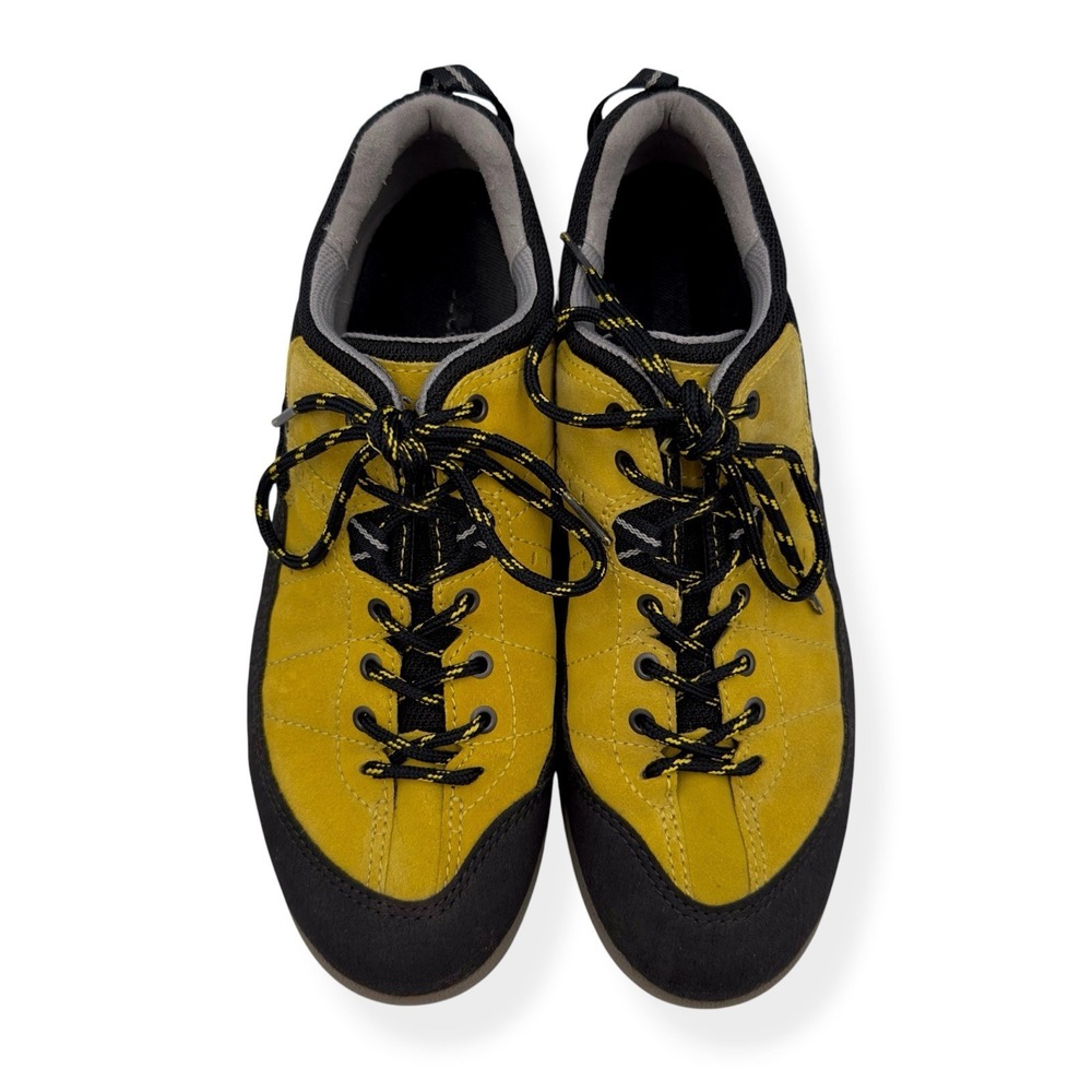 Ecco Yura Receptor Shoes Womens 9.5 US / 40 EU Yellow Black Leather Hiking Trail - Picture 4 of 14